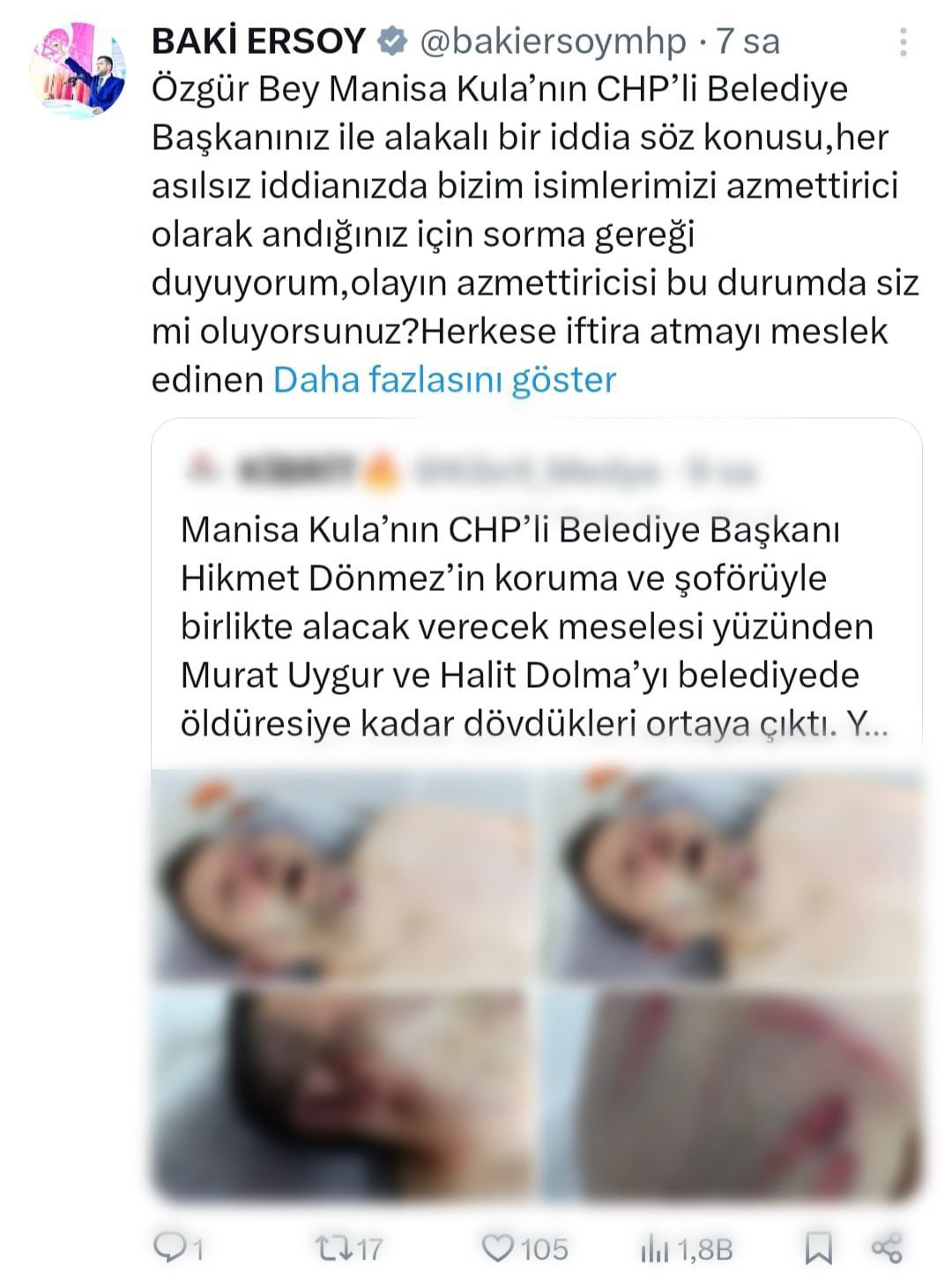 Milletvekili Ersoy'dan CHP Genel Başkanı Özel'e "Herkese iftira atmayı meslek edinen sponsorlu bir genel başkan"